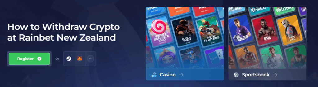 How to Withdraw Crypto at Rainbet New Zealand