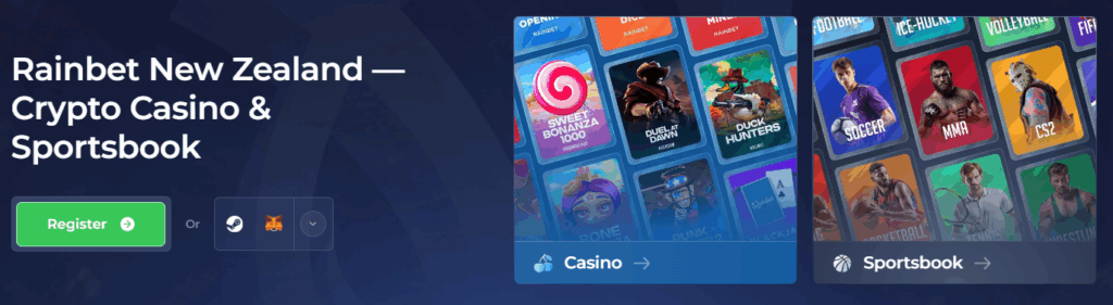 Rainbet New Zealand — Crypto Casino & Sportsbook